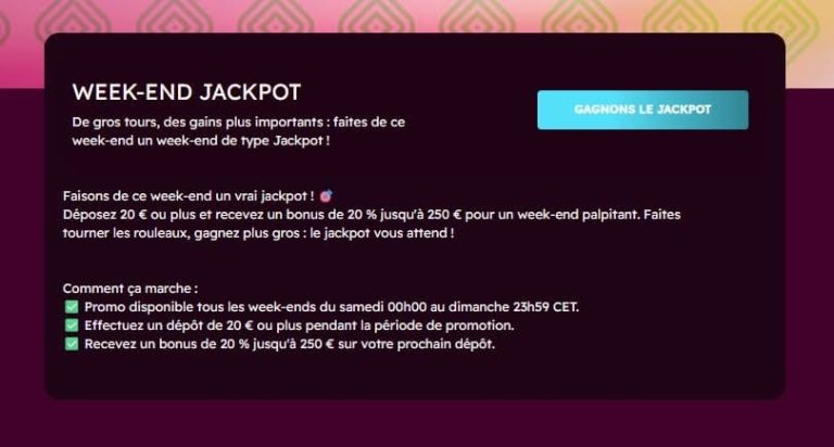 Let's Jackpot Casino weekend
